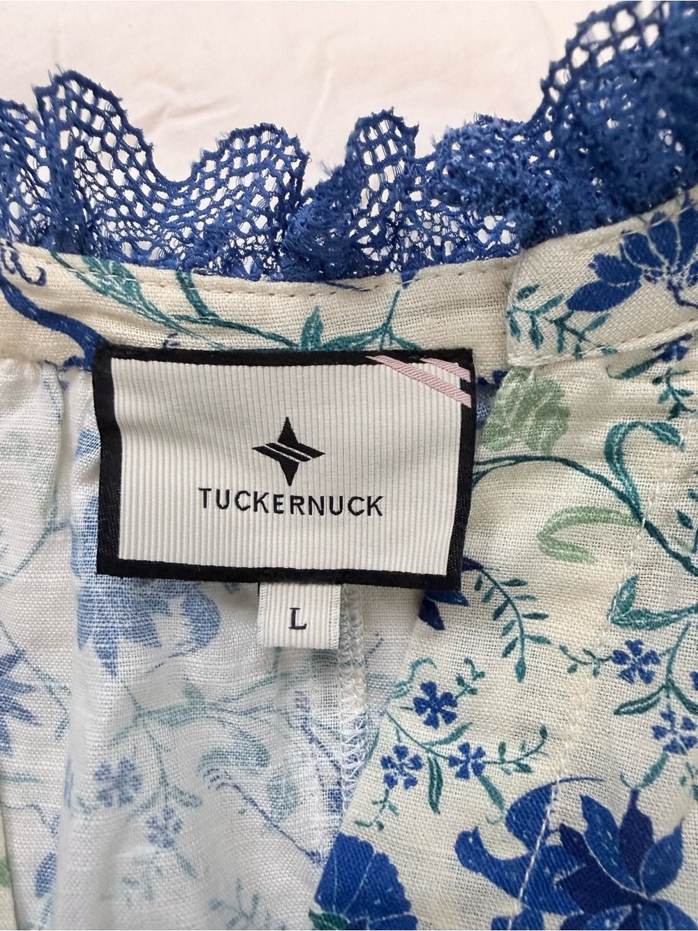 Tuckerneck Bluebird Melody Floral Linen/Cotton blend Dress - Picture 5 of 9